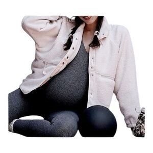 Free People Movement X Hatch Hit The Slopes Jacket Fleece Canvas NEW Size S,M